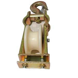Gancho de polea de tracción de cable de polea única de grado industrial Rodillo de encordado aéreo OEM personalizable para encordar Conductor de cable - Product Image 3