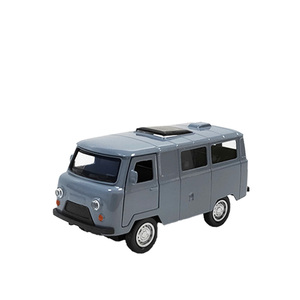 Sıcak satış UAZ 452 Diecast oyuncak simülasyon ses ve hafif kalıp döküm geri çekme oyuncak pres döküm Model araba 1:36 ölçekli - Product Image 2