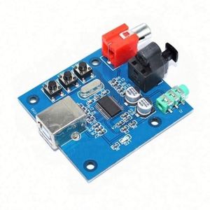 PCM2704音频数模转换器USB至S/PDIF声卡Hifi数模转换器解码器板3.5毫米同轴光纤输出 - Product Image 1