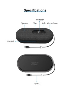 Интеллектуальная Беспроводная usb-конференц-связь, аудиоконференционная система, портативный всенаправленный микрофон - Product Image 5