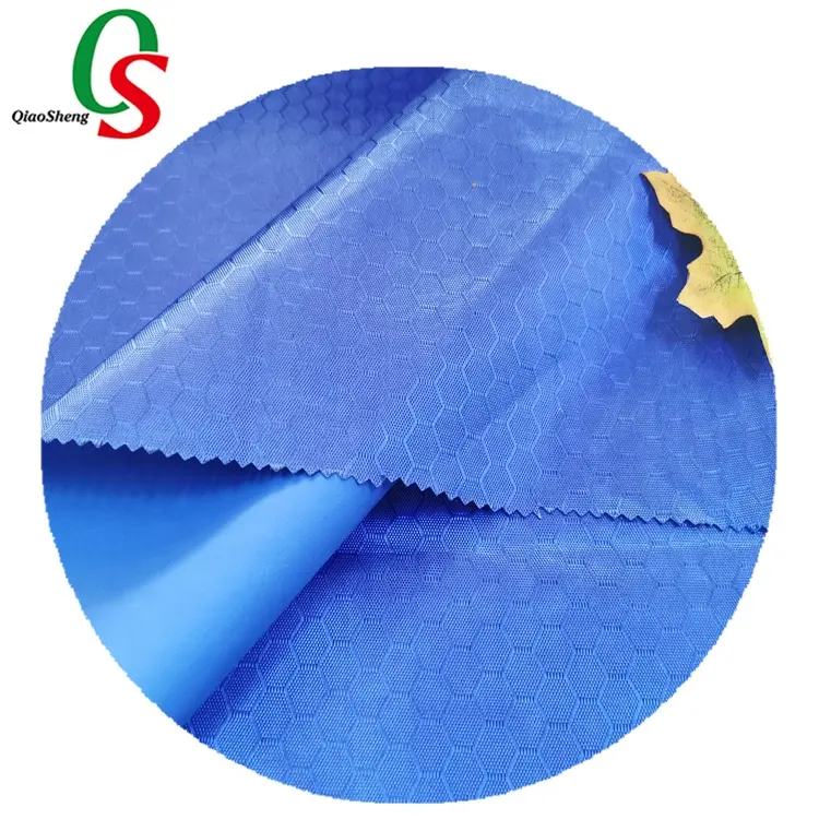 Tecido jacquard 100% poliéster para bolsa de capa de chuva com revestimento de PVC para fábrica de fabricantes atacadistas da China