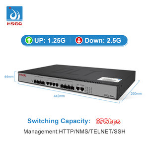HSGQ-G04L GPON 4 Ports Optical Line Terminal GPON RED Network Internet Service <strong>Provider</strong> OLT - Product Image 6
