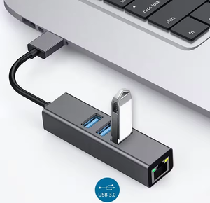 Adattatore Ethernet 3.0 USB Gigabit 1000 ad alta velocità Mbps 3 porte USB Hub 3.0 RJ45 alluminio 4-in-1 rete OTG accesso dati - Product Image 6