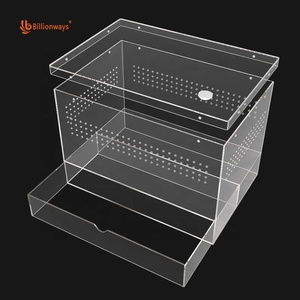 Özelleştirilmiş akrilik örümcek böcekler kertenkele yetiştiriciliği Modern muhafaza salyangoz ağacı kurbağa Modern kutusu Modern Pet için - Product Image 6
