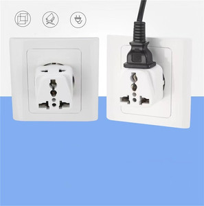 2 <strong>Way</strong> Universal to Germany EU Plug Adapter Type-F Schuko Round 2 Pins US AU UK to European Travel Conversion Plug Socket - Product Image 4