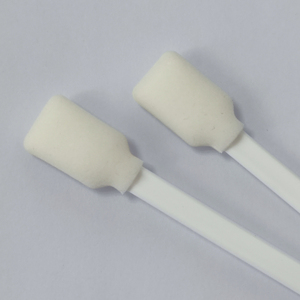 Tampone di schiuma rettangolare Sterile per la pulizia della testa che dettaglia il tampone di schiuma di solvente in fibra ottica senza pelucchi