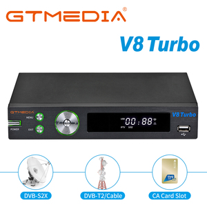 ตัวรับสัญญาณทีวีดาวเทียมเทอร์โบ V8 gtmedia DVB-S2สาย DVR DVB-T2กล่องถอดรหัสดิจิตอล - Product Image 2