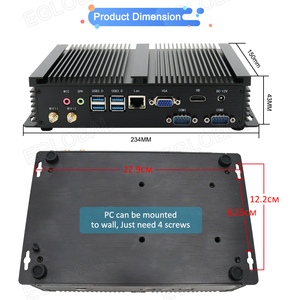 Factory <strong>Embedded</strong> Desktop Small <strong>Computer</strong> Intel 12th Core I5-1235U for POS ATM CCTV Vending Machine Fanless Industrial Mini PC - Product Image 4
