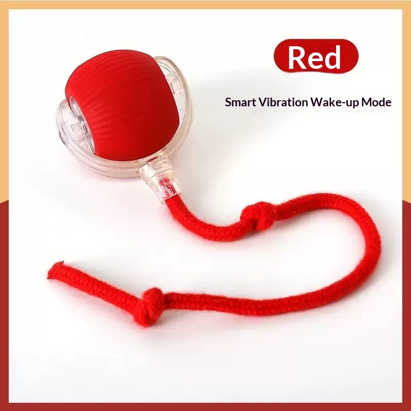 Ball with string-red