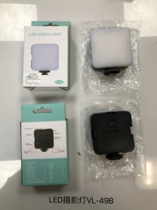 卓上スタンド付きLEDビデオライトカメラライトミニVlogパネルランプポータブル写真フィル照明 - Product Image 4
