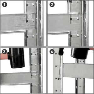 Đơn Lập Boltless Kim Loại Mạ Kẽm Kệ Giá Thép Lưu Trữ Xếp Chồng Kệ & Kệ - Product Image 3