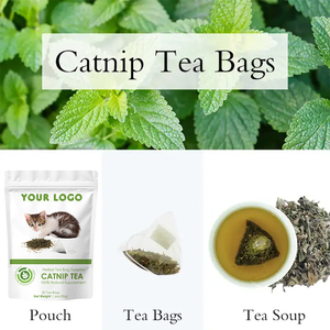 Té de hierba gatera seca Natural de alta calidad para gatos Atractivo beber más agua Catnip Tea Bag Catnip para gato - Product Image 4