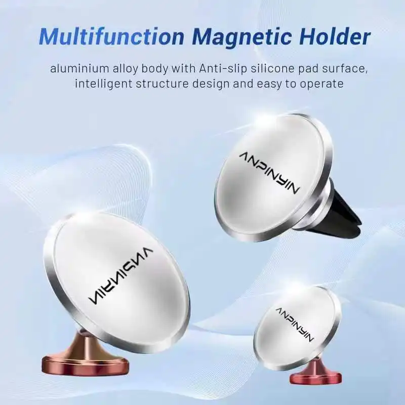 Metallstruktur superstarke magnetische Auslöserchips magnetischer Telefonhalter magnetische Telefonhalterung 360 Rotation für alle Telefone