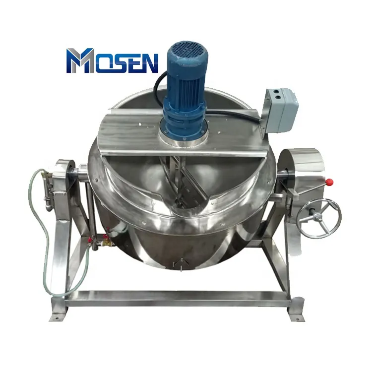 Mélangeur de cuisine/cuiseur industriel avec mélangeur/pot de cuisine en acier inoxydable de 50l