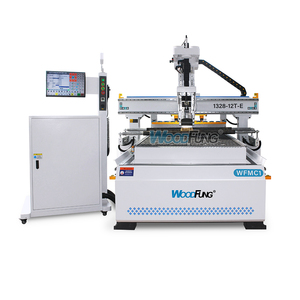 Máquina enrutadora CNC industrial con cambiador automático de herramientas y sistema de control LNC