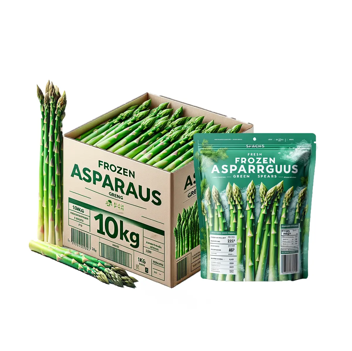 Premium-Klasse gesunder frischer Asparagus nahrhafter gefrorener Asparagus organischer grüner Asparagus für Einzelhändler und Vertriebspartner