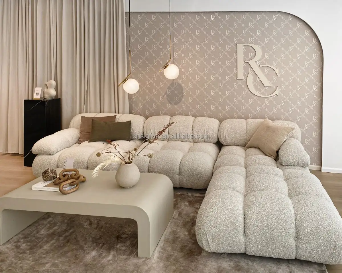 Tasarım lüks kanepeler oturma odası mobilya seti modüler kesit çekyat High End Modern kumaş Sigma 1 takım Nordin tarzı kanepe