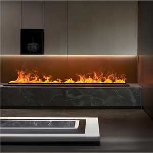 Chimeneas Eléctricas Inteligentes 3D con Control Remoto, Llama de Neón Decorativa, Chimenea de Vapor LED, Inserto para Chimenea, Uso en Interiores, Sala de Estar - Product Image 3