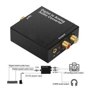 SY Audio Digital to Analog Converter DAC <strong>with</strong> 3.5mm Jack, Optical SPDIF Toslink Coaxial to Analog Stereo L/R Converter - Product Image 6