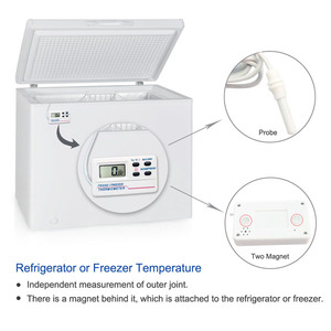 Termómetro digital comercial para nevera y congelador LCD con alarma Sensor de temperatura compatible con OEM/ODM para caja enfriadora de vacunas - Product Image 2
