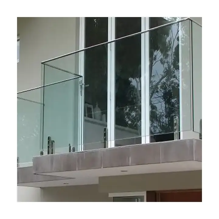 Sistema di ringhiera in alluminio estruso sistema di sicurezza per balcone ultimo Design campione gratuito balcone