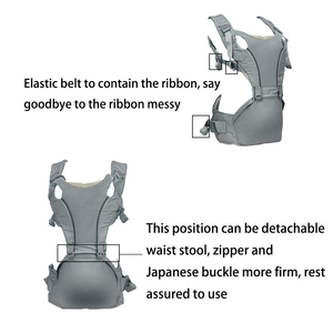 Kalça koltuk ile bebek taşıyıcı için rahat ve nefes çok fonksiyonlu ayarlanabilir bebek tutucu taşıyıcı - Product Image 4