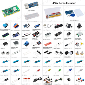 LAFVIN 450 Artikel, 117 Projekte unterstützen das Micro Python C/C-Programm für das Arduino IDE Raspberry Pi Pico W Ultimate Starter Kit