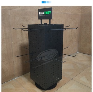 Einzelhandel geschäft Counter Top 4-seitige Steck brett haken Hängendes Regal Schlüssel bund Metall Rotierendes Display Spinner Stand Rack - Product Image 6