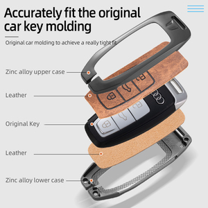カーアクセサリー交換用キーレスエントリーリモートスマートキーフォブシェルケースカバーAudi A5 A4L A4 A6 A1 A3 R8 Q7 Q5 TT A8 A6L - Product Image 4