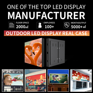 Pantalla Led de columna grande Hd Ip65 Instalación de fijación de grado Tablero de visualización de video al aire libre para publicidad - Product Image 3