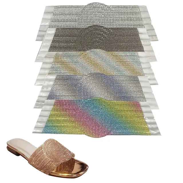 TPU透明ラインストーンダイヤモンドマシンは女性の女性のサンダル靴アッパースリッパ材料製造