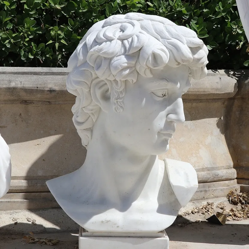 Decorazione interna personalizzata famoso maschio busto in marmo sculture di Apollo