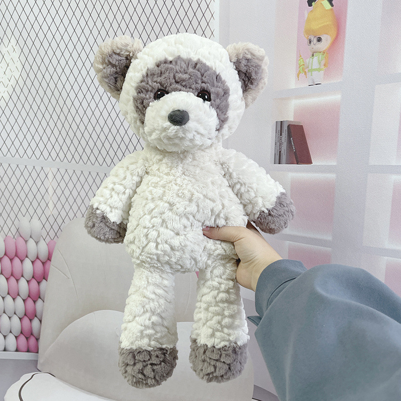 Concha de mapache blanca en relieve