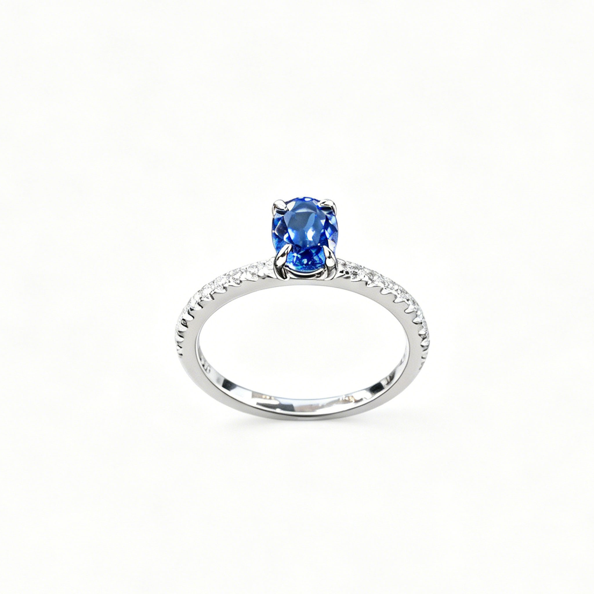 Royal Blue Lab Created Sapphire Ring