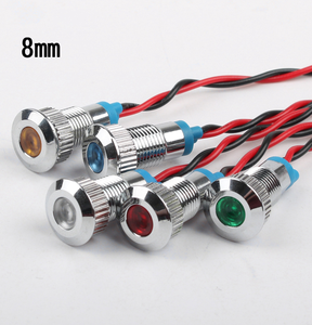 6Mm 8Mm 12Mm 16Mm 22Mm Bi-Màu Kim Loại Chỉ Số Ánh Sáng Không Thấm Nước Đèn Tín Hiệu 6V 12V 24V 220V Dây Chỉ Số Đèn - Product Image 2