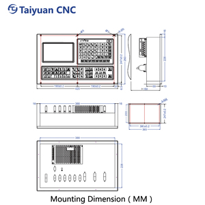 A buon mercato serie 980 2 assi tornio CNC controller 2 assi CNC kit con PLC controller di programmazione - Product Image 4