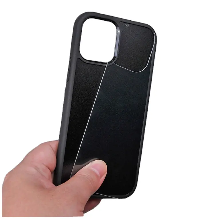 2d Groove Blank Sublimation Tpu Pc Glass Case For iPhone 15 Pro Max