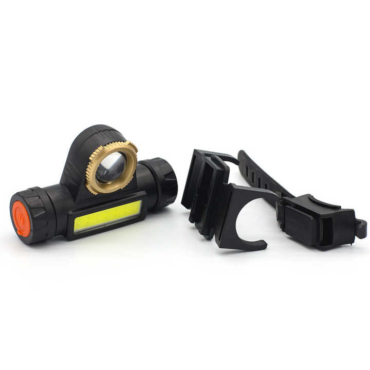 Portable USB Mining LED Headlamp With USB Rechargeable Headlamp Waterproof COB Head Torch Head Lamp
