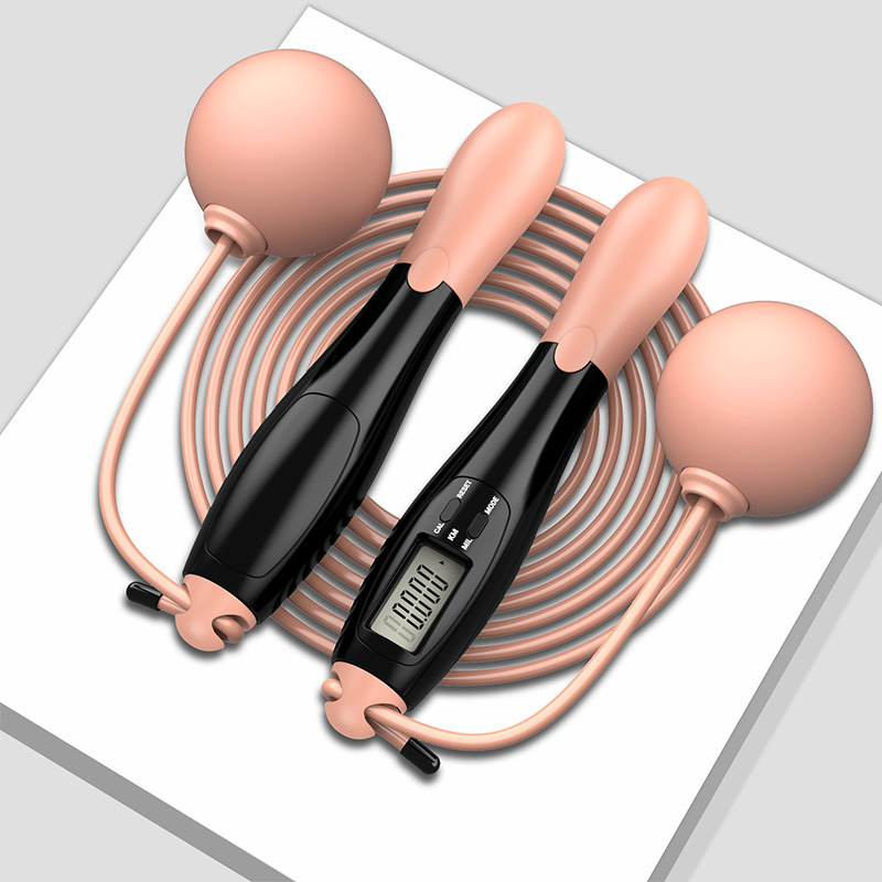Black and pink handle rope ball