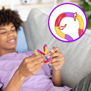 子供と大人のための学校の脳の想像力のためのフィジェットおもちゃクラシックツイスティフィジェットおもちゃ色とりどりの静かなフィジェットおもちゃ - Product Image 5