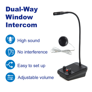 Micrófono de intercomunicación Ventana Banco Contador Intercomunicador bidireccional Monitor Sistema de audio de seguridad - Product Image 2