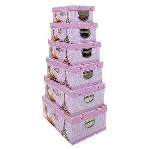 Hersteller benutzer definierte dekorative versch achtelte Rechteck Geschenk verpackung Papier boxen Karton Aufbewahrung sbox mit Griff - Product Image 1