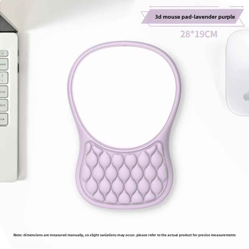 3D three-dimensional mouse pad-smoked purple