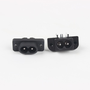 DB-8 C8パネルマウントプラグアダプター250VAC 2.5A2ピンモジュールプラグ電源コネクタソケット - Product Image 5