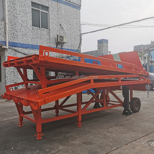 Rampa de patio ajustable móvil hidráulica personalizada para carga y descarga de camiones puente nivelador de muelle portátil - Product Image 2