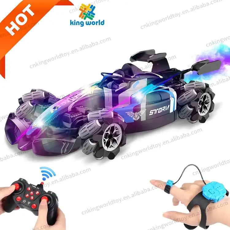 RC Drift Car 2.4G RC F1 Racing Car 4WD 360-degree High Speed Remote Control Drift Sports Hobby Car With Spray Music And Lights