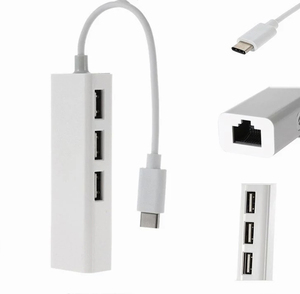 Высокое качество USB3.1 Type C USB-C 3 порта концентратор с гигабитным сетевым адаптером Ethernet, несколько USB3.1 концентратор для ноутбуков и мобильных устройств - Product Image 1