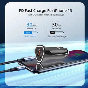 38W PD USB C Car <strong>Charger</strong> QC3.0 Dual Port Fast Charging for IPhone14 Pro Huawei Xiaomi Type C Phone Car Cigarette <strong>Charger</strong> Adapter - Product Image 4