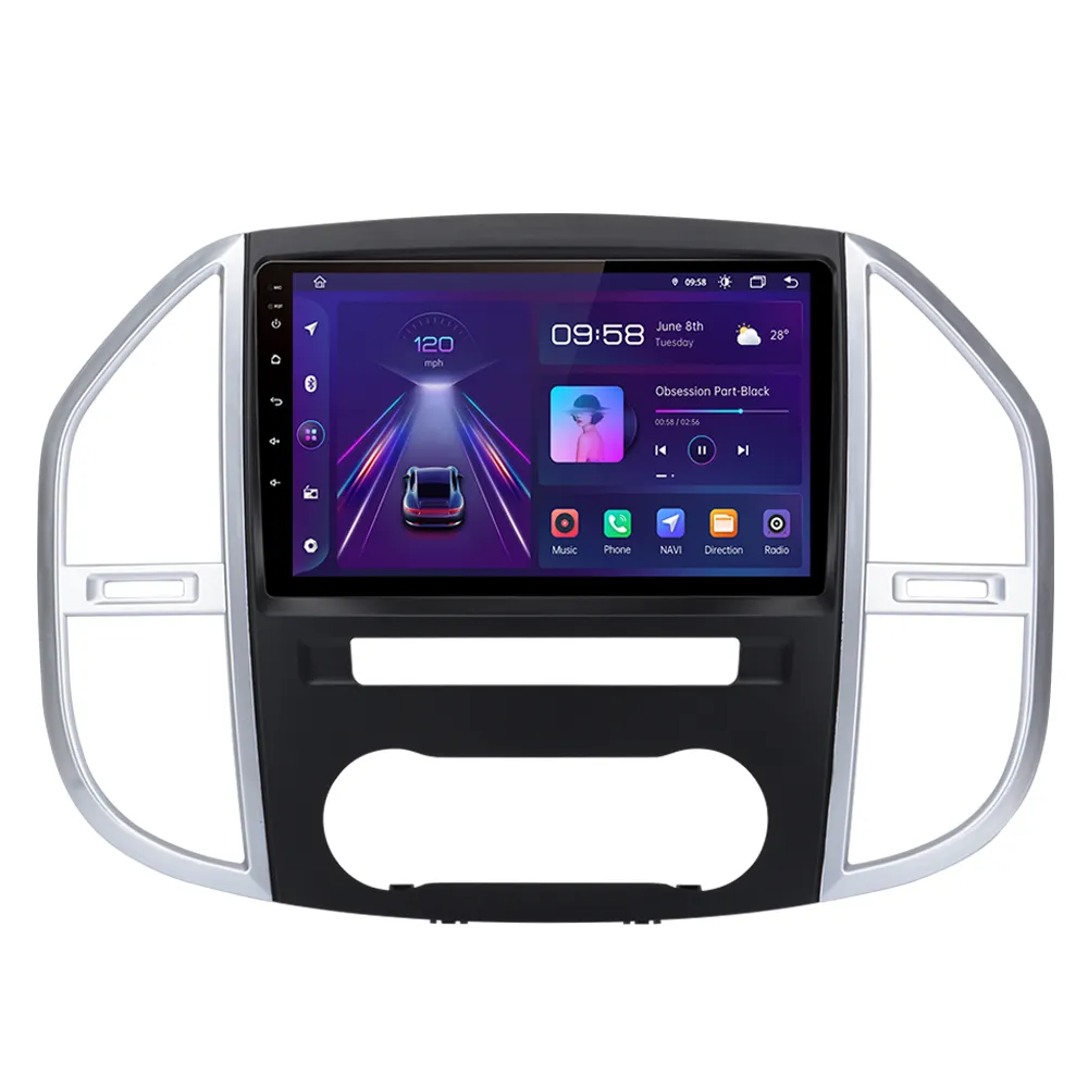Junsun-Radio con Android V1 para Mercedes Benz Vito W447, 2014-2021, reproductor de DVD para coche, navegación GPS, accesorios estéreo para coche