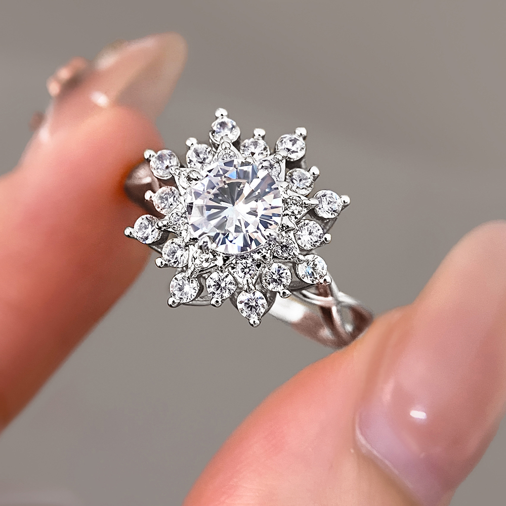 Placage rhodium sur pierre blanche